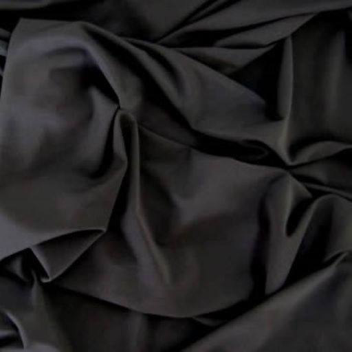 Black Non Stretch Polyester Satin Lining ** Remnant 0.55m **