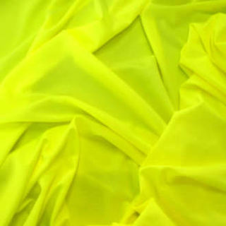 Neon Yellow 1st Grade Shiny Nylon Lycra *0.7m Remnant*