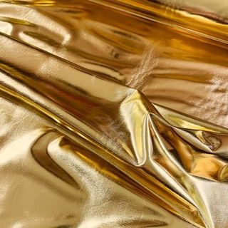 Gold Shiny Liquid Foil Spandex 