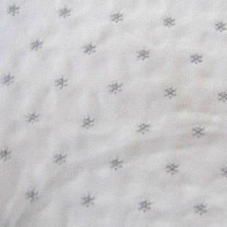 Cream and Silver Flower Polyester
