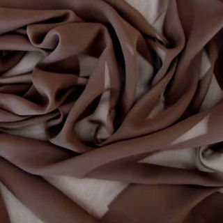 Chocolate Plain Chiffon 112cm