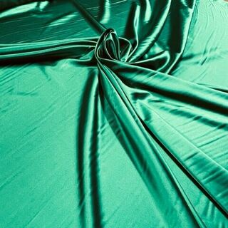 Kelly Green Stretch Satin