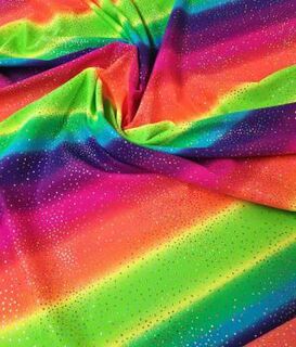 Rainbow Hologram Foil Dance Print