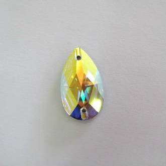 Swarovski AB Sew On Stone 28mm x 17mm