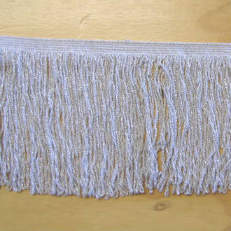 White/Silver Stretch Fringing 15cm