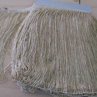 Stretch Fringing 30cm glitter in Gold