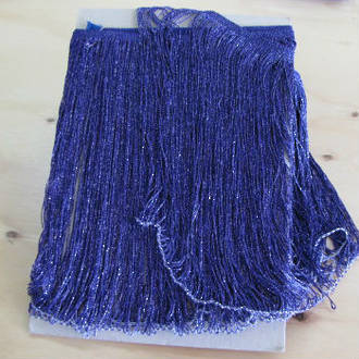 Stretch Fringing 30cm glitter in Purple