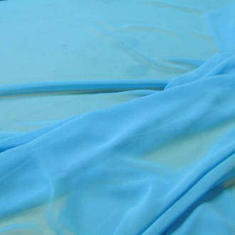 Cornflower Plain Chiffon 150cm