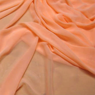 Peach Plain Chiffon 150cm