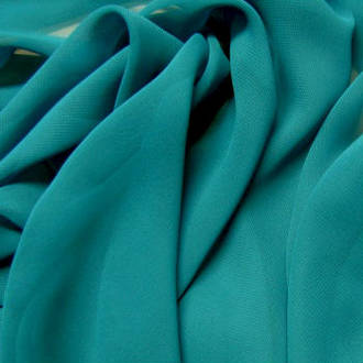 Teal Plain Chiffon 150cm