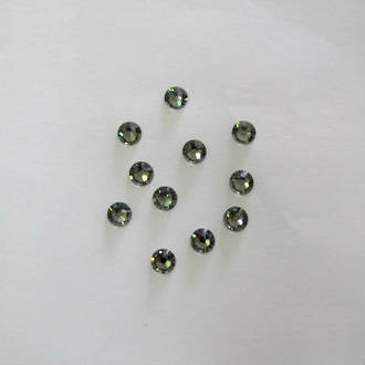 Swarovski Crystal SS30 Black Diamond Flat Back