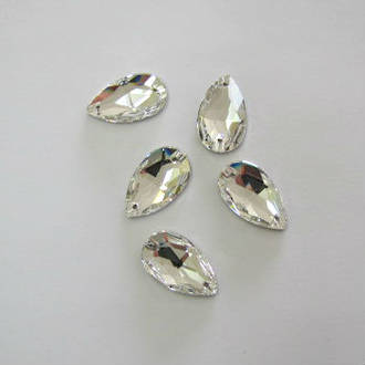 Swarovski Plain Sew On Stone 28mm x 17mm