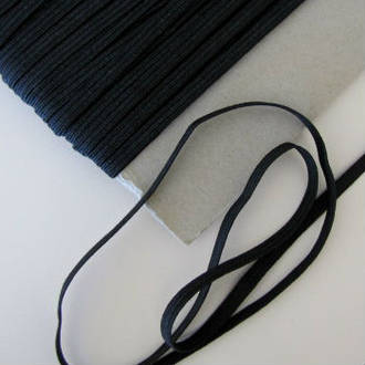 Black 6mm Elastic