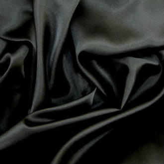 Black Stretch Satin *0.9m Remnant*