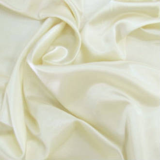 Cream Stretch Satin
