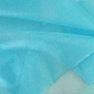 Aqua Crystal Organza