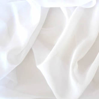 White Plain Chiffon 112cm