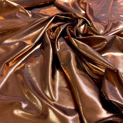 Copper Holographic Foil Spandex