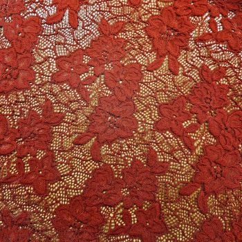 Stretch Lace Red - Heavy Weight