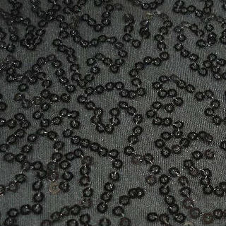 Bedazzled Sequin Polyspandex - Black