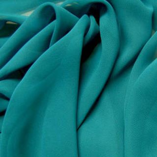 Teal Plain Chiffon 150cm