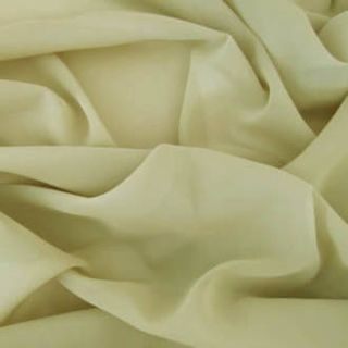 Metallic Gold Plain Chiffon 112cm